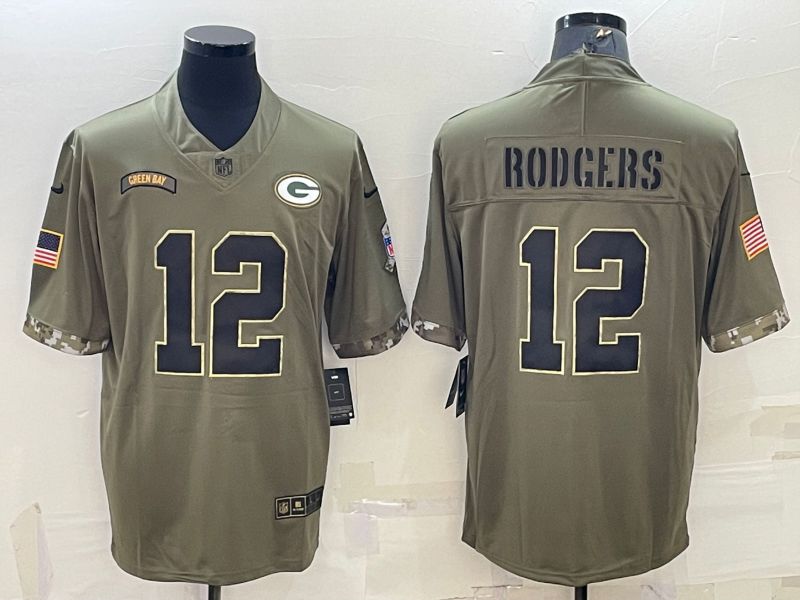 Men Green Bay Packers #12 Rodgers Green 2022 Vapor Untouchable Limited Nike NFL Jersey